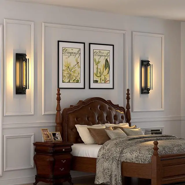 Alt view image 5 of 7 - Licperron Sconces Wall Lighting, Industrial Black Wall Sconces Antique Wall Light Fixtures for Bedside, Bar, Restaurant, Hallway, Indoor&Outdoor Decor, E26 & E27 Bar Lights, UL Approval, 2 Pack