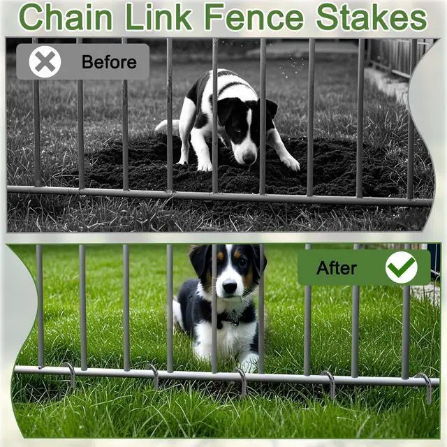 Alt view image 4 of 7 - OK5STAR 16 Inch J Hook Rebar Stakes 40 Pack, Heavy Duty 5/16 Inch Diameter Black E-Coated Steel Wind Resistant Ground Anchors for Trampoline, Bounce House, Dog Kennel, Chain Link Fence & Gazebo