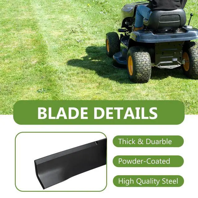 Alt view image 4 of 7 - BCQNXX 797696 601124 High Lift Mower Blades Set for Hustler 54" Mower, Replaces 797704 797712 601012 601013 602416, Compatible with Raptor SD Fastrak Super Z Series (6PACK)