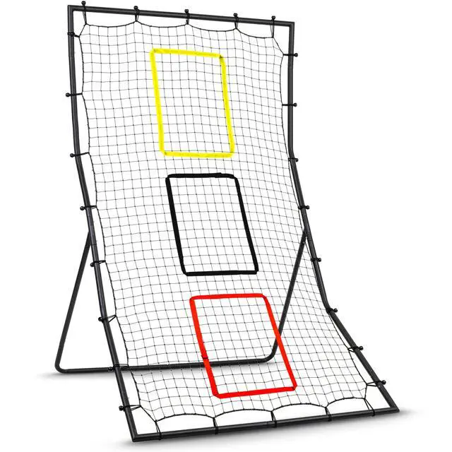 Main image of GoSports 6 x 4 ft Baseball & Softball Pitching and Fielding Rebounder - Pitch Back Net with 3 Target Zones