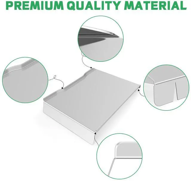 Alt view image 4 of 7 - Stainless Steel Drip Pan Heat Baffle Replacement for Traeger Ironwood 650 Series, Drip Tray Compatible with Ironwood 650 Grill/Traeger KIT0438 Pellet Smoker Grills Parts/Drip Tray Liners BAC506