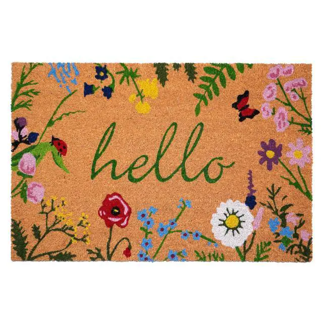 Main image of Calloway Mills 105993048 Floral Hello Doormat, 30"x48"