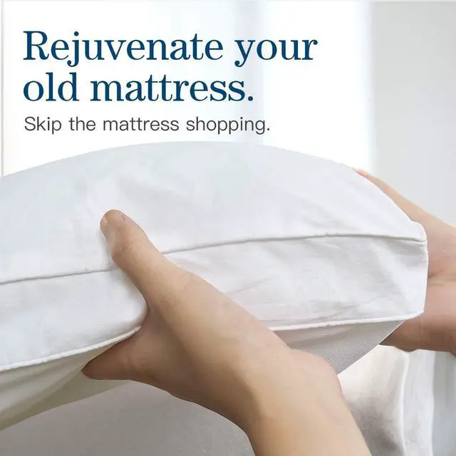 Alt view image 5 of 6 - COONP Queen Mattress Topper, Extra Thick Pillowtop, Cooling and Plush Mattress Pad Cover Cotton Top Bed Topper Protector with 8-21 Inch Deep Pocket
