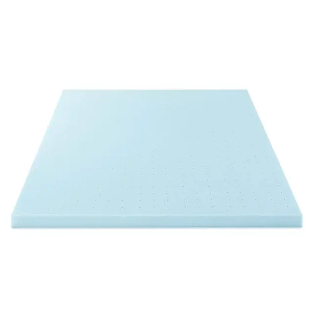 Alt view image 4 of 6 - Best Price Mattress 3 Inch Ventilated Memory Foam Mattress Topper, Cooling Gel Infusion, CertiPUR-US Certified, Dorm Essentials, Queen