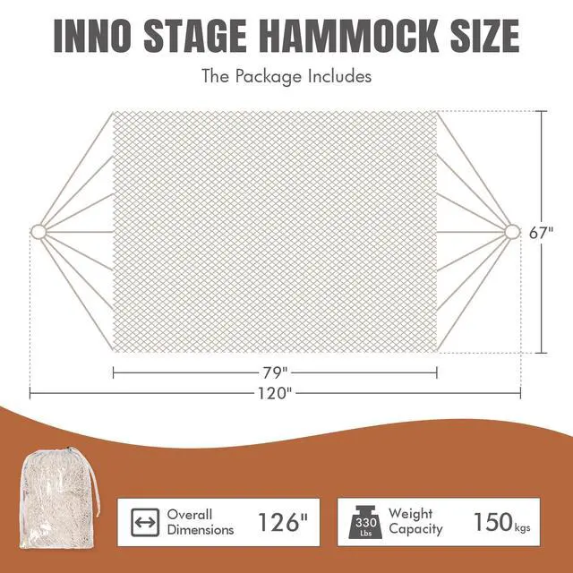 Alt view image 2 of 7 - Handwoven Mayan Hammock - Portable Family Hammock with Carry Bag Matrimonial Size Multi-Color Handmade Hammock for Travel Camping Backyard, Porch, Outdoor or Indoor Use