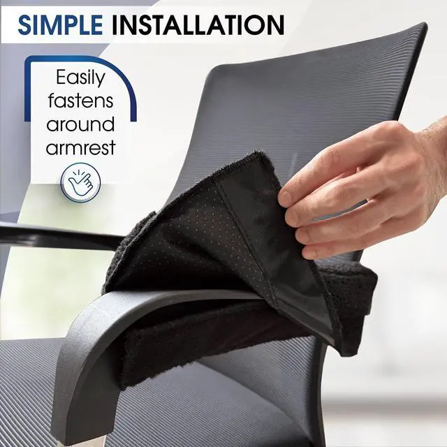 Alt view image 5 of 6 - Wheelchair Cushion for Pressure Relief - (4-Piece Set) 18x16 Anti-Slip Wheelchair Seat Cushions, Lumbar Pillow and Wheelchair Armrest Pads for Adults, Seniors, Wheelchair Accessories