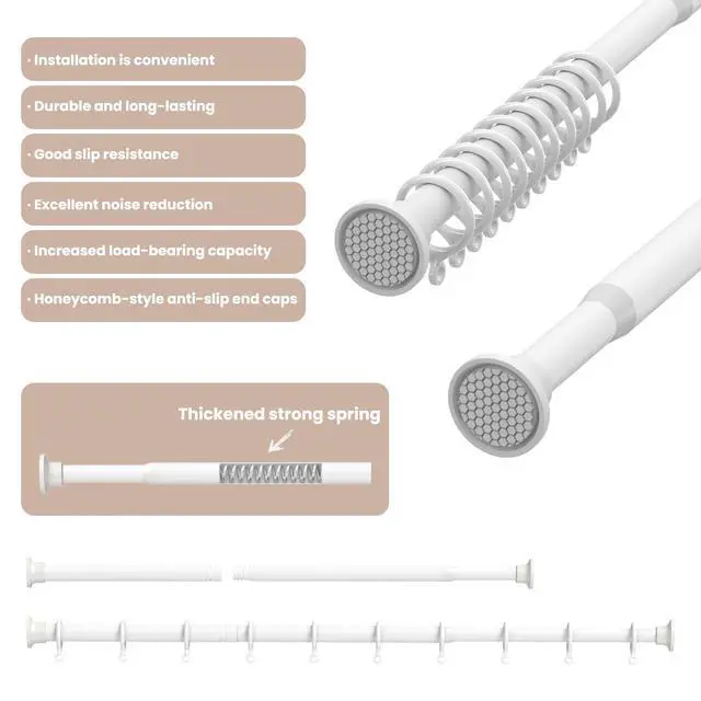 Alt view image 4 of 7 - AJAZZ Blackout Accordion Door Curtain with Curtain Rods Included Invisible Accordion Doors Interior for Bedroom Living Room Doorway Curtain Sets (1 Pack, 72 W x 78 L, Grey)