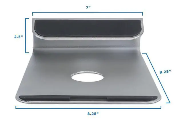 Alt view image 5 of 7 - Mount-It! Tilted Laptop Riser for MacBook and iPad Pro - Ergonomic Laptop and Tablet Wedge - Notebook Cooling Stand for MacBook Pro, Chromebook, iPad Pro, Drawing Tablets with 11"-15" Screens