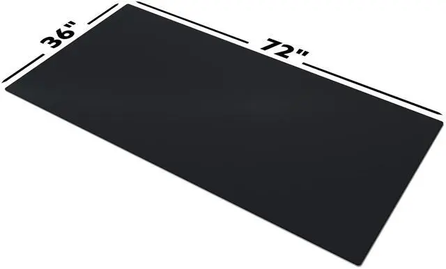 Alt view image 2 of 7 - Gamer Boss - Gaming Mouse Pad - 72 x 36 Inches - 4mm Thick with Stitched Edges, Non-Slip Rubber Base, Premium Cloth Mousepad, Desk Mat for Laptop, Keyboard, Computer & PC (Mammoth, Black)