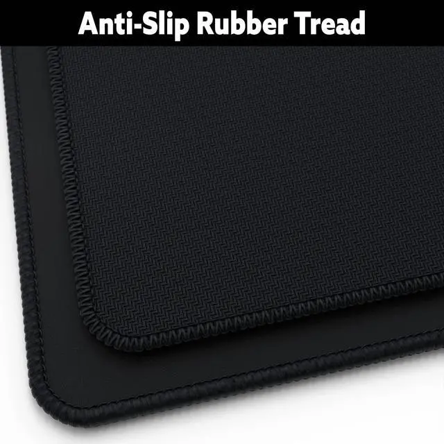 Alt view image 5 of 7 - Gamer Boss - Gaming Mouse Pad - 72 x 36 Inches - 4mm Thick with Stitched Edges, Non-Slip Rubber Base, Premium Cloth Mousepad, Desk Mat for Laptop, Keyboard, Computer & PC (Mammoth, Black)