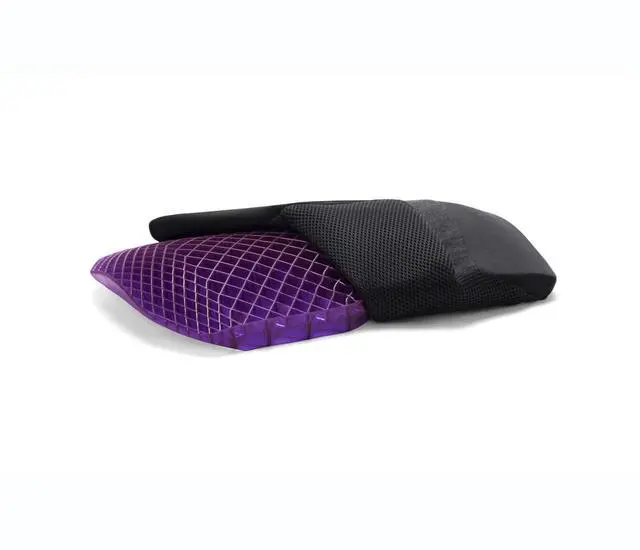 Main image of Purple Back Cushion | Pressure Reducing Grid Designed for Ultimate Comfort | Designed for Chairs, Gaming, and Travel | Made in The USA