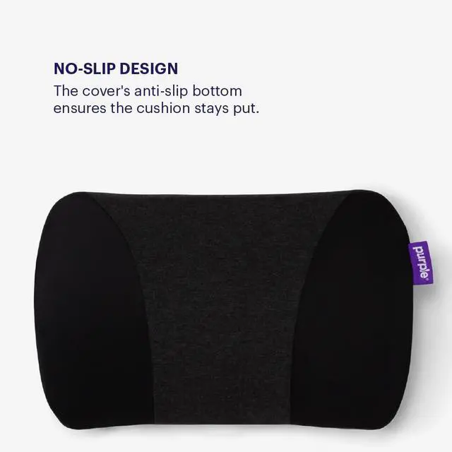 Alt view image 6 of 7 - Purple Back Cushion | Pressure Reducing Grid Designed for Ultimate Comfort | Designed for Chairs, Gaming, and Travel | Made in The USA