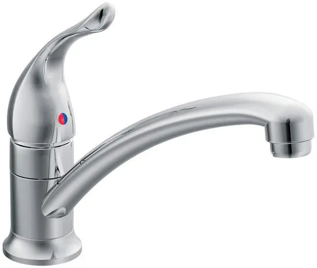Main image of Moen Chateau Chrome One-Handle Single Hole Low Arc Standard Kitchen Faucet, 7423