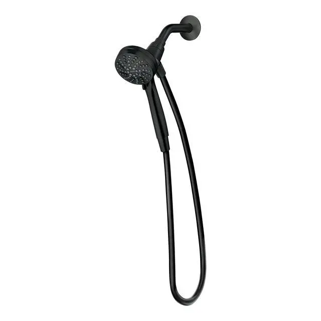 Alt view image 2 of 7 - Moen Engage Magnetix Matte Black 3.5-Inch Six-Function Detachable Handheld Showerhead with Magnetic Docking System, 26100BL