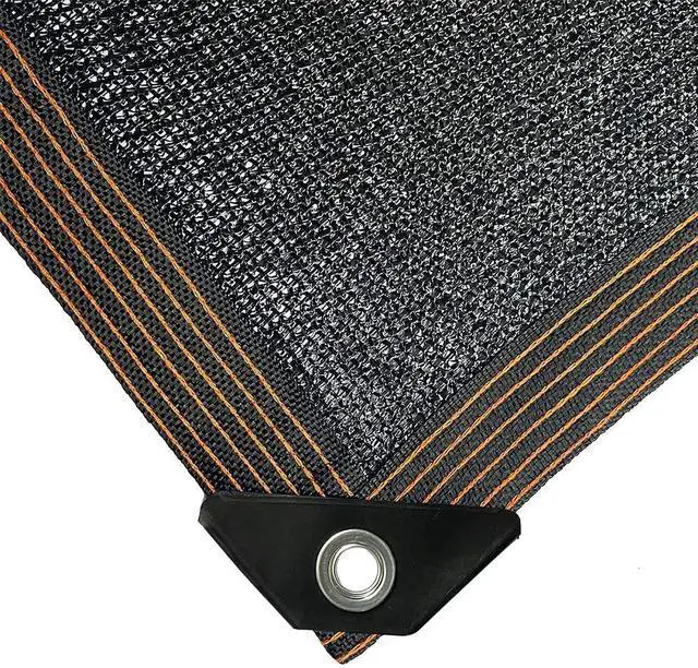 Alt view image 5 of 7 - winemana 20x48 FT Black Shade Cloth, 70% UV Resistant Mesh Tarp with Reinforced Grommets, Breathable Sun Shade Net for Garden, Greenhouse, Patio Plants and Animal Coop Cover