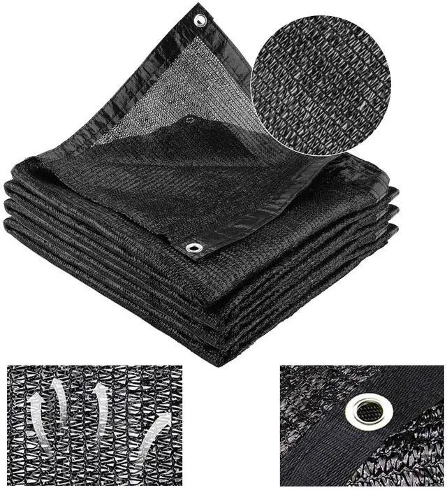 Main image of Cliselda 70%-80% Black Shade Cloth for Patio, 10 x 50ft UV Resistant Sun Shade Mesh Net with Grommets, Mesh Tarp Plant Shade Cover for Plants Garden Greenhouse Backyard Outdoor