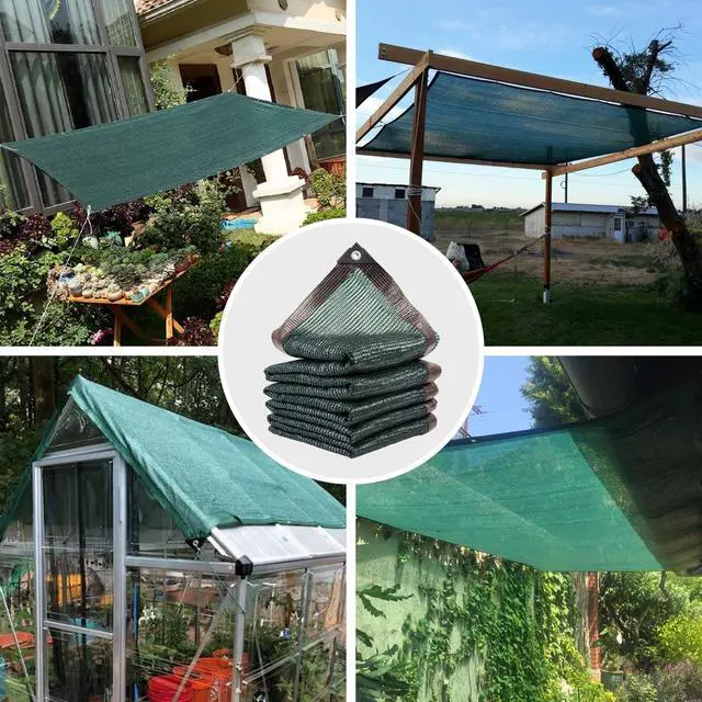 Alt view image 6 of 6 - Xlimin 70% 20 X 48 FT Green Shade Cloth, Outdoor Woven Sun Shade with Grommets, Durable Breathable Netting Shading Antifreezing for Patio, Garden, DIY Home, Plants Cover, Greenhouse, Dog Kennel