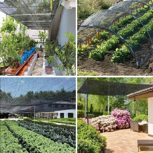 Alt view image 7 of 7 - Shade Cloth for Plants Greenhouse, 40-50% Sunblock Shade Sails -for Outdoor Garden Pergola Patio Lawn Plant Pool Sun Protection Cloths for Kennel Chicken Coop Easier to Hang Net Cover