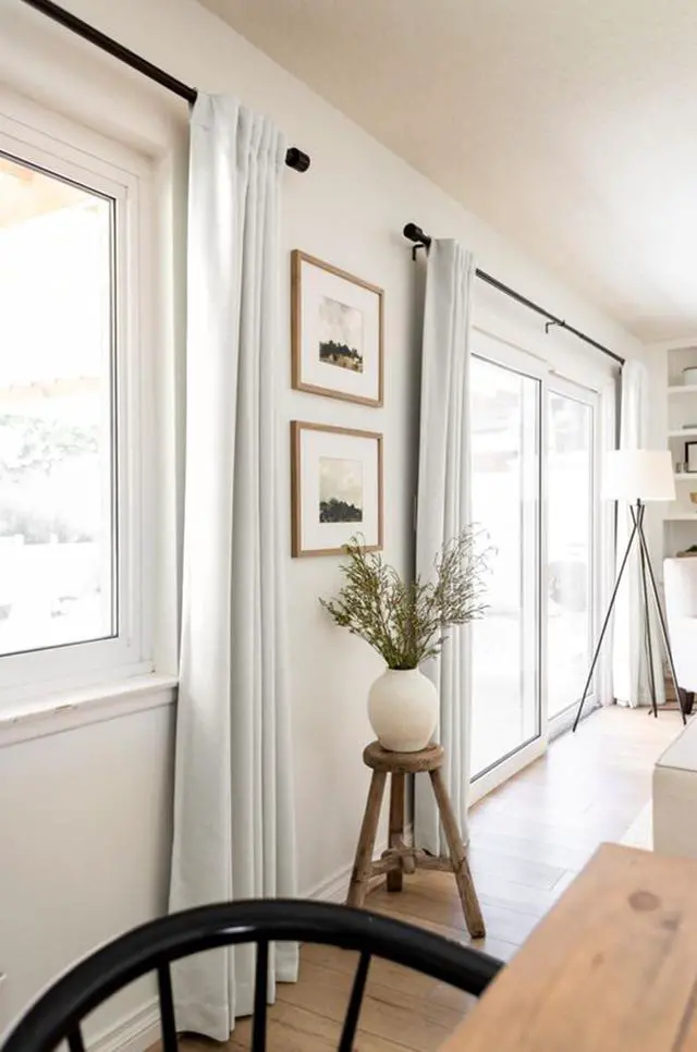 Alt view image 5 of 7 - 100% Blackout Shield Linen Blackout Curtains for Bedroom 108 Inches Long, Back Tab/Rod Pocket Living Room Drapes, Thermal Insulated Blackout Curtains 2 Panels Set, 50" W x 108" L, Beige