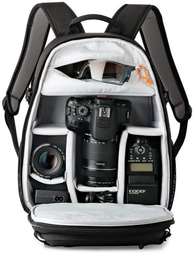 Alt view image 3 of 6 - Lowepro Tahoe BP 150, Camera Bag, Lightweight Compact Camera Backpack for Cameras, CSC, DJI Spark Drone, Black, 27.5 x 21.7 x 40.3 cm, Medium LP36892-PWW