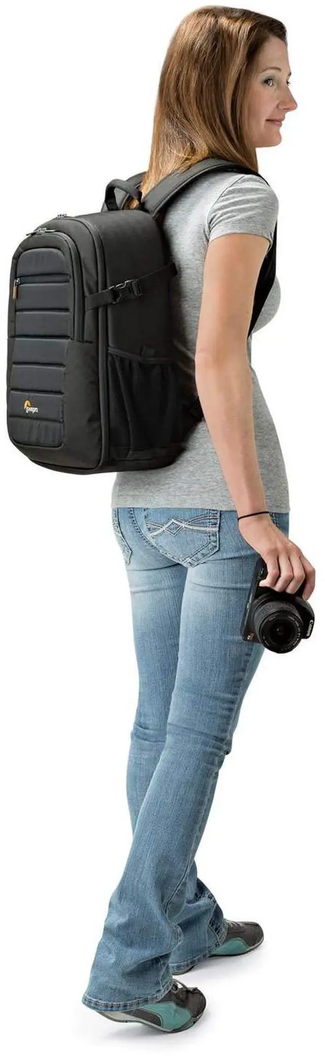 Alt view image 5 of 6 - Lowepro Tahoe BP 150, Camera Bag, Lightweight Compact Camera Backpack for Cameras, CSC, DJI Spark Drone, Black, 27.5 x 21.7 x 40.3 cm, Medium LP36892-PWW