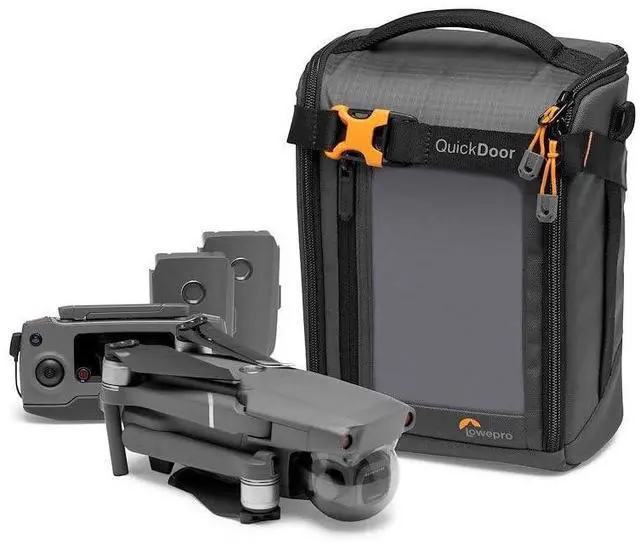 Alt view image 5 of 7 - Lowepro GearUp Creator Box Large II, Mirrorless and DSLR Camera Bag, Camera Case with QuickDoor Access, Made with Recycled Fabric, Orange Padded Interior Dividers, Grey