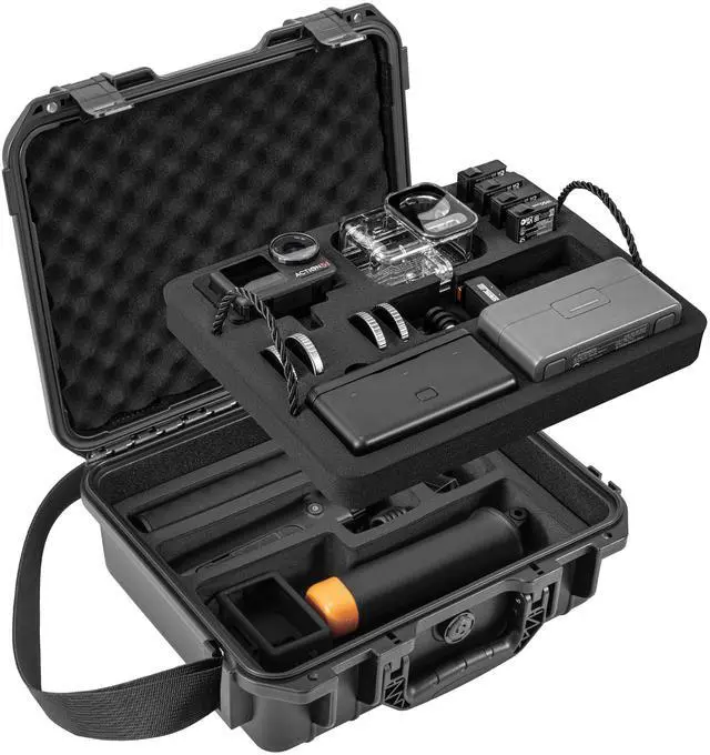 Main image of Tomat Action 6/5 Pro Case Waterproof Hard Dual Layer Case For DJI Osmo Action 6/5 Pro/4/3 Accessories Premium Hard Travel Carry Bag Protective, Compatible for MIC 2/Multifunctional Charging Handle