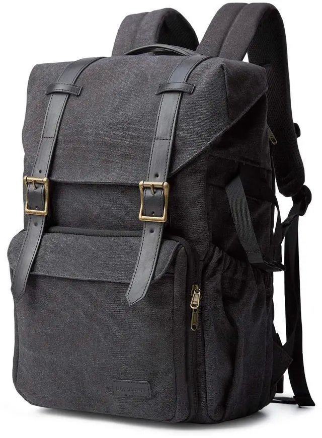 Main image of BAGSMART Camera Backpack, Large DSLR/SLR Waterproof Photography Bag Fit up to 15" Laptop with Tripod Holder, Waist Belt and Rain Cover, Black