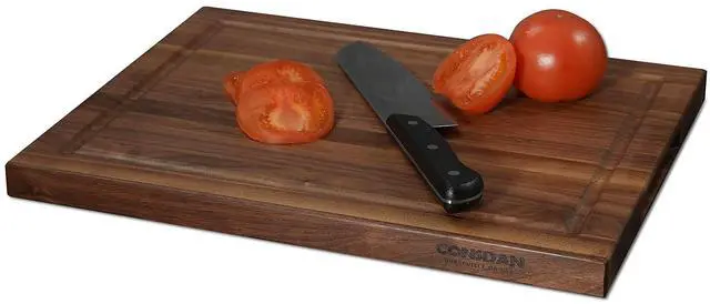 Alt view image 3 of 7 - CONSDAN Walnut Cutting Board for Kitchen, USA Grown Hardwood, 20 x 15, with Invisible Inner Handle, Prefinished with Food-Grade Oil, Suitable for Kitchen Edge Grain, 1" Thick