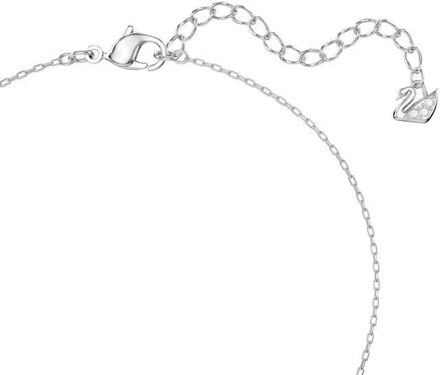 Alt view image 4 of 7 - Swarovski Magic Pendant Necklace, Snowflake Motif with Clear Crystals in a Rhodium-Finished Setting, Part of the Magic Collection