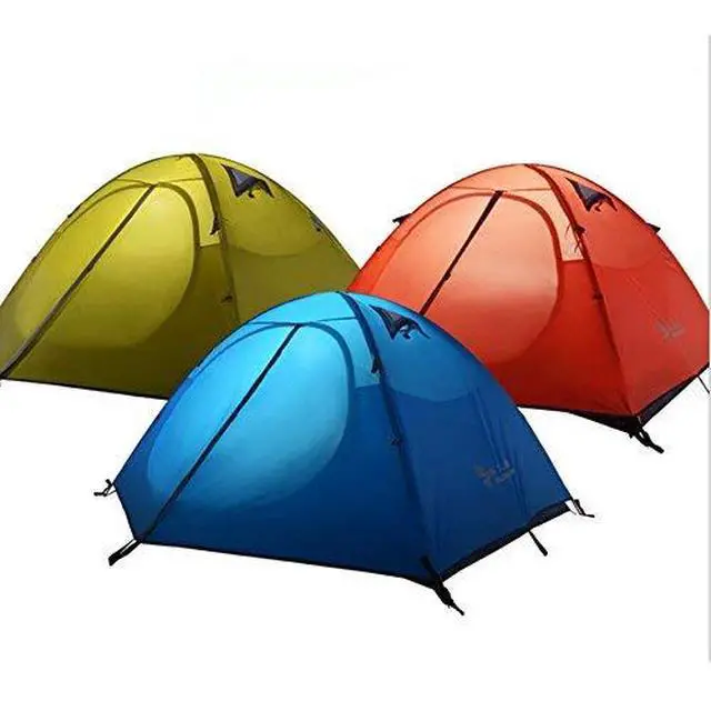 Alt view image 5 of 5 - Outdoors 2 Person 4 Season Tent Camping Backpacking Tents with Carry Bag Portable Easy Setup Lightweight Spacious Interior Compact and Durable Design Hiking Tent (Blue-2 Person)