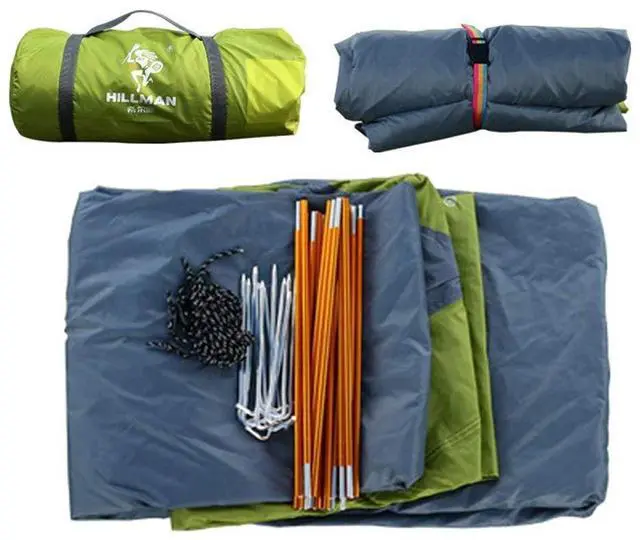 Alt view image 7 of 7 - 3-4 Season 2 3 Person Lightweight Backpacking Tent Windproof Camping Tent Awning Family Tent Two Doors Double Layer with Aluminum rods for Outdoor Camping Family Beach Hunting Hiking Travel