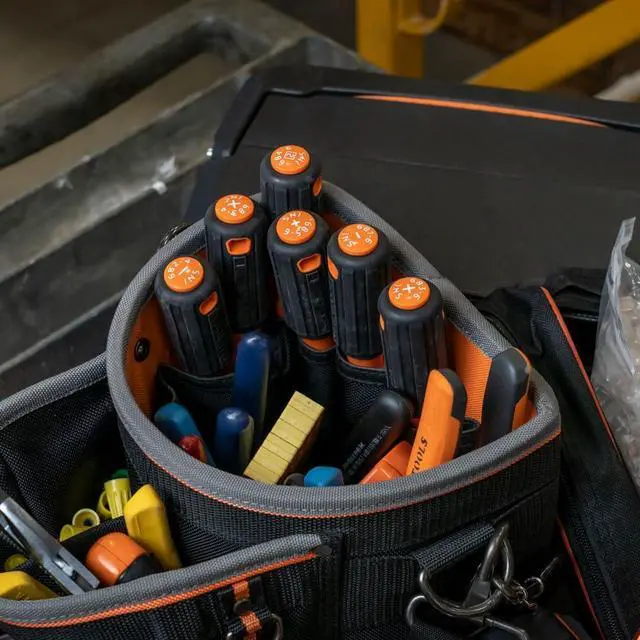 Alt view image 3 of 7 - Klein Tools 85076INS Insulated Screwdriver Set, Made in USA, features 1000V Electricial Screwdrivers, (3) Phillips and (2) Slotted and Square Tips, 6-Piece