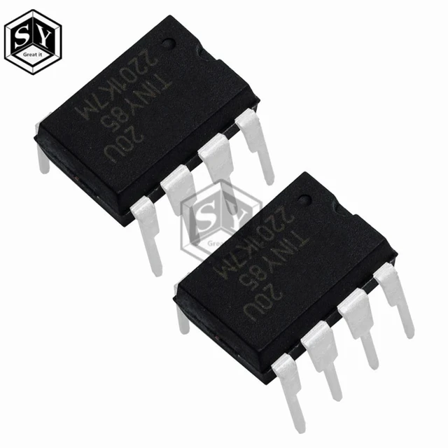 Alt view image 4 of 6 - 1PCS ATTINY85-20PU DIP-8 Microcontroller IC Chip Compact MCU for & DIY Electronics Projects