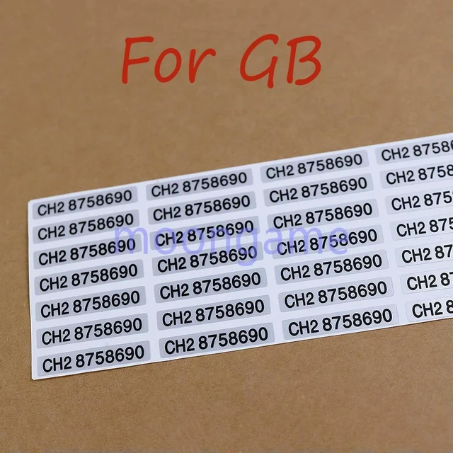 Main image of 1500pcs Serial Number Sticker Shell el For GB GBC GBP Game Machine Shell Back el Sticker Accessories