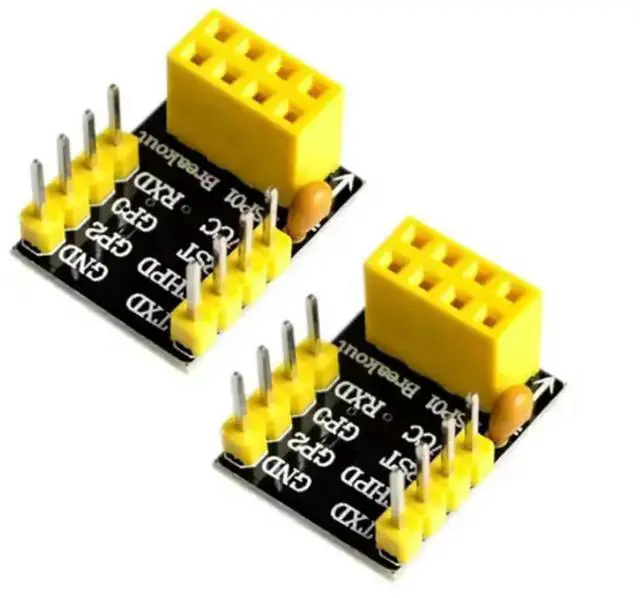 Main image of 10Pcs For ESP-01/ESP8266/ESP-01S Model Of the ESP8266 Serial Breadboard Adapter To Module Breakout UART Module