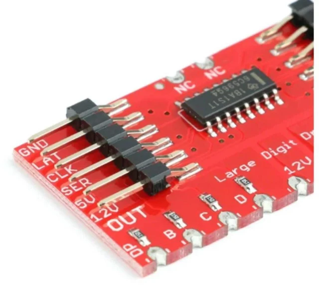 Alt view image 3 of 3 - DC5V TPIC6C596 8-bit shift register 7-segment digital tube driver register module