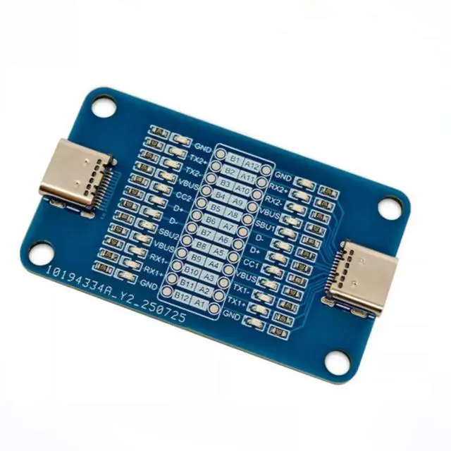 Alt view image 3 of 3 - Dual-headed Type-C Fast Charging Cable Testing Module Type C to Type C Cable Testing Module LED Indicator Cable Tester