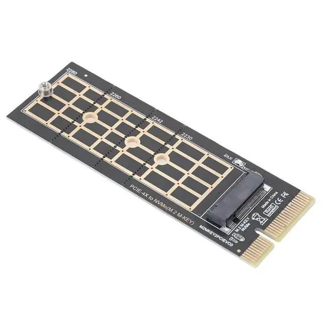 Alt view image 3 of 3 - PCI-E To M.2 Convert Adapter Nvme SSD Adaptor Card PCI-E 3.0 X4 To Nvme M.2 Adapter Support 2230 2242 2260 2280 SSD