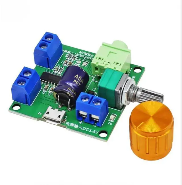 Alt view image 3 of 3 - DC3-5V 3.7V lithium , USB5V audio box, PAM8406 digital power amplifier board, Class D and Class AB stereo dual-channel