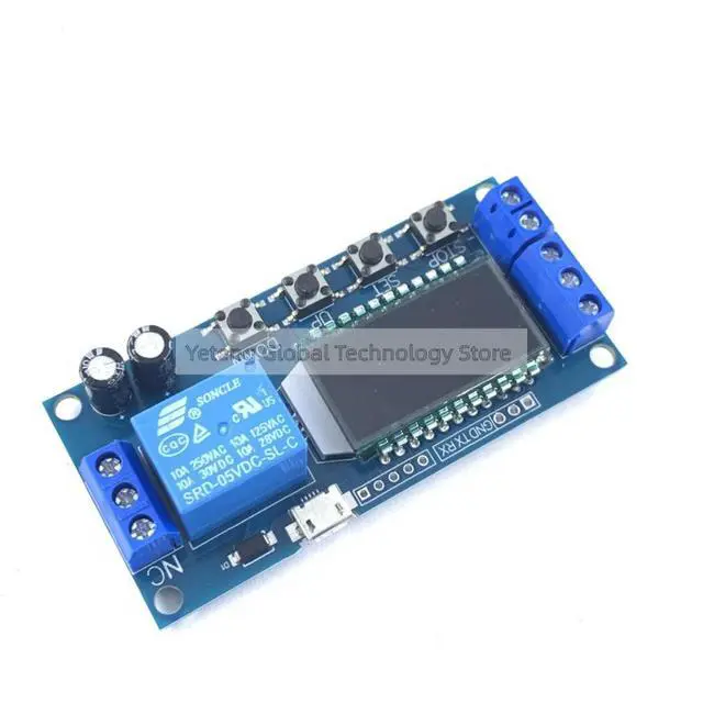 Alt view image 3 of 3 - 1Pcs One relay module delay power off off trigger delay cycle timing circuit switch XY-LJ02 (with liquid crystal display)