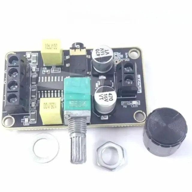 Alt view image 3 of 3 - 5V PAM8406 digital power amplifier board DIY small speaker, 5W+5W dual-channel stereo Class D power amplifier module