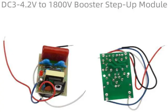 Main image of DC 3-4.2V to 1800V Booster Step Up Module Arc Pulse DC Motor with High Voltage Capacitors and 3.7V to 1800V Power Supply Module