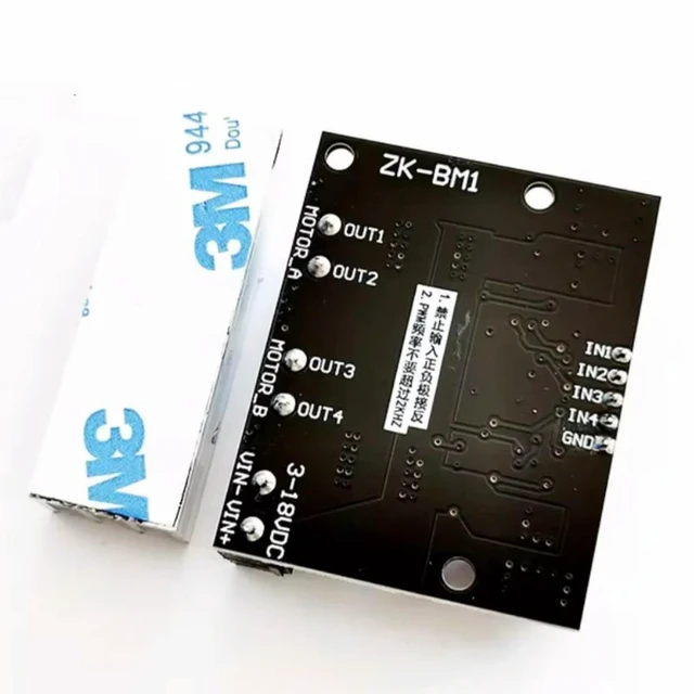 Alt view image 2 of 3 - 1Pcs 10A dual DC motor drive module forward and reverse PWM speed regulation dimming 3-18v low voltage high current