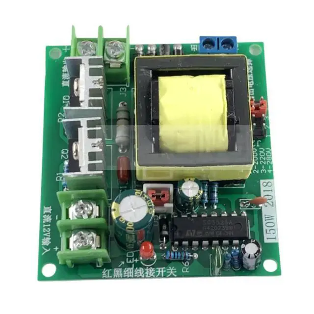 Alt view image 3 of 3 - 150W small booster inverter module 12V to 220V power board DC AC /DC to AC booster board
