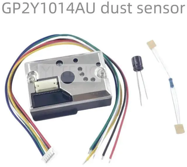 Main image of GP2Y1014AU0F Compact Optical Dust Sensor Compatible GP2Y1010AU0F GP2Y1010AUOF Smoke Particle Sensor (with wire)