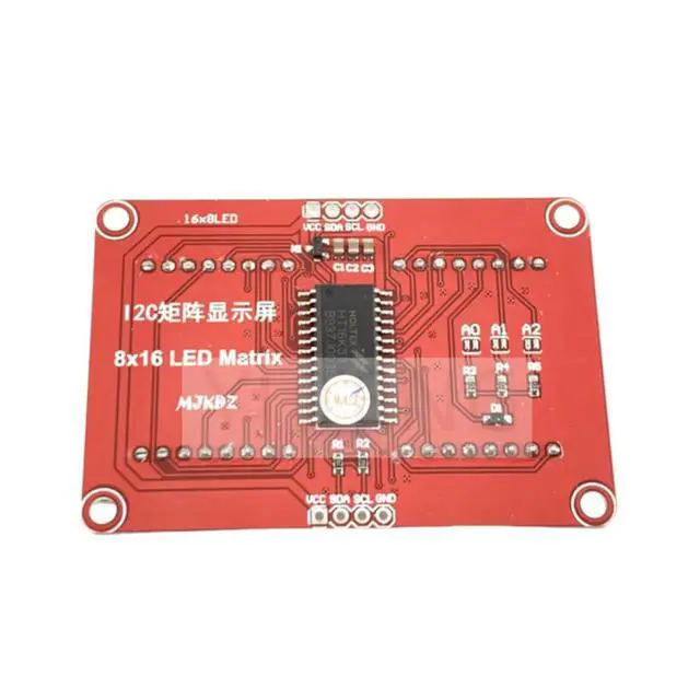 Alt view image 2 of 3 - LED Dot matrix led display HT16K33 matrix 16x8(128 points) DC3.3-5V I2C interface Description