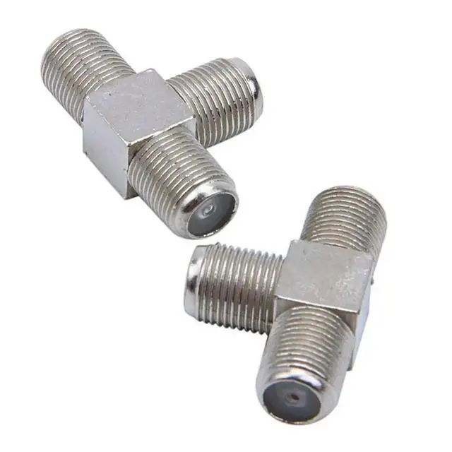 Alt view image 2 of 3 - 20 PCS 2-Way F-Type Combiner TV Coaxial Connectors RF Adapters Joiners