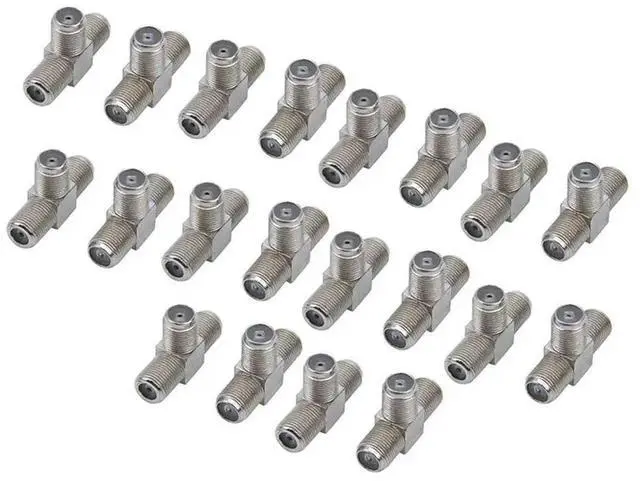 Main image of 20 PCS 2-Way F-Type Combiner TV Coaxial Connectors RF Adapters Joiners
