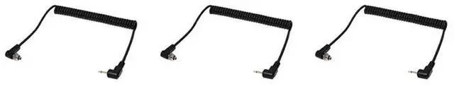 Main image of 3Pcs 2.5Mm To Male PC Flash Sync Cable Screw Lock For Trigger Studio Light